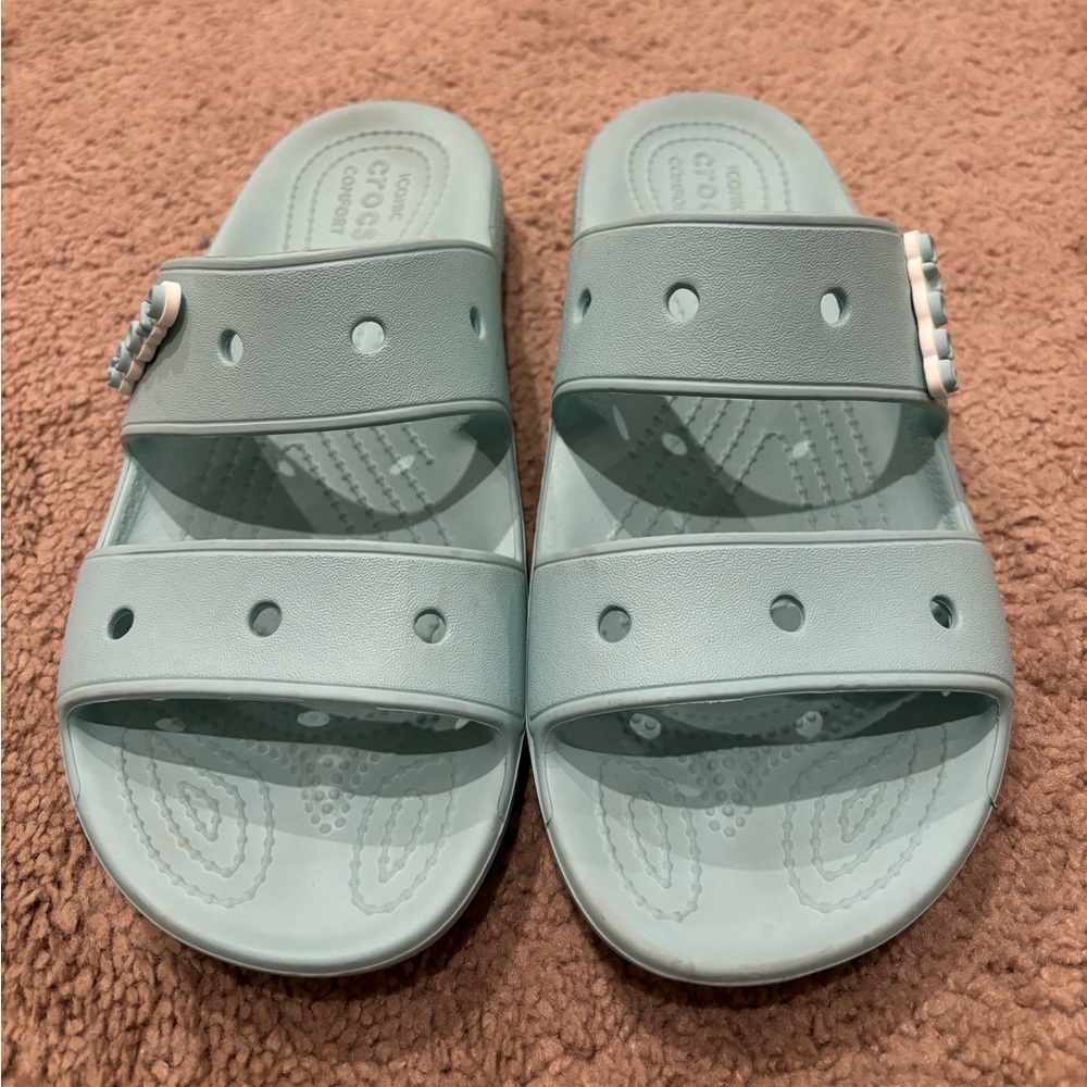 Crocs slides blue size 8 women’s